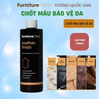 Chốt màu da của Hãng Furniture Clinic nước Anh giúp da bền chắc và chống trầy xước - Leather Finish