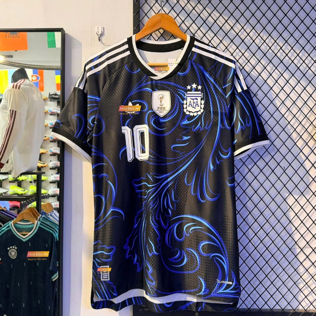 Bản PLAYER Cao Cấp - Áo Bóng Đá, đồ đá banh Đội Tuyển Argentina Sân Khách in messi Wc 26/27 - Hàng N