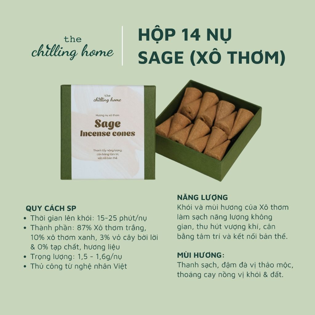 Hộp 14 Nụ Xô Thơm (Sage)