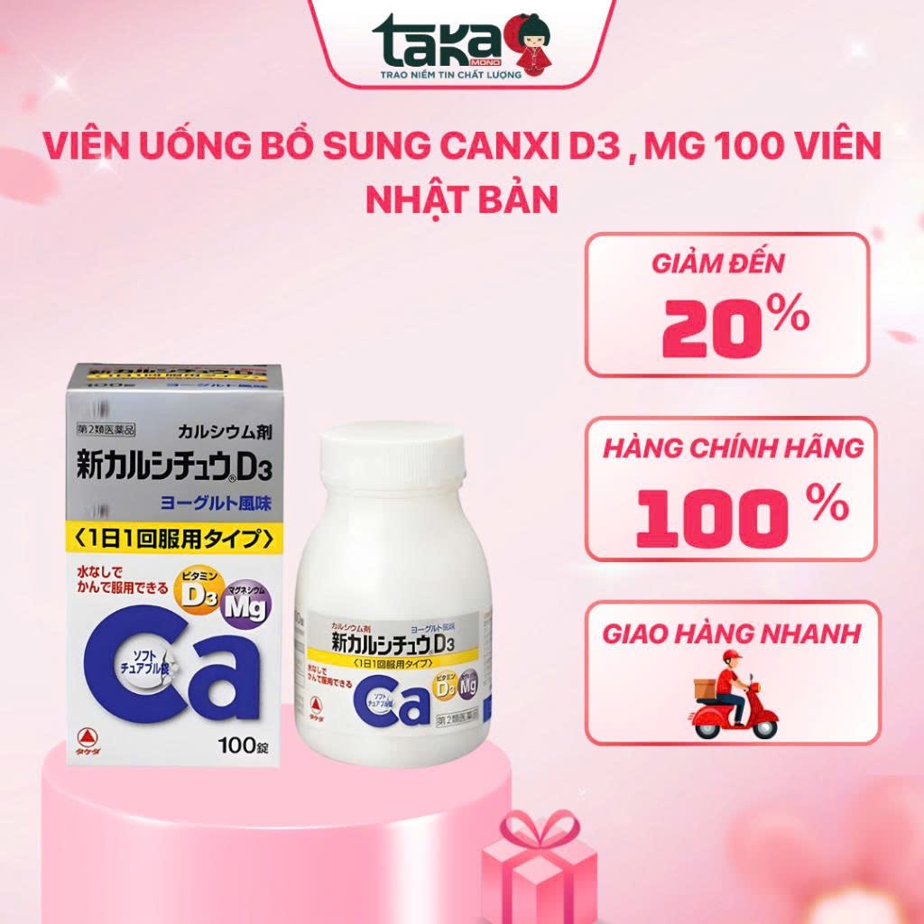 Canxi D3 Mg Takeda Nhật Bản (100 Viên)