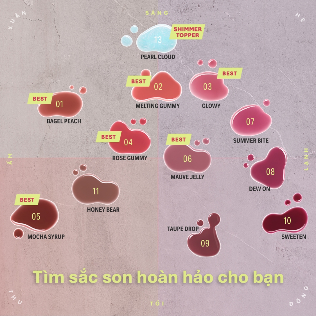 3CE SON TINT BÓNG MỀM GUMMY OIL TINT | BigBuy360 - bigbuy360.vn