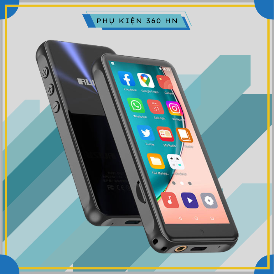 Máy Nghe Nhạc Android 8.1 MP4 Màn Hình Cảm Ứng 4.0 Inch Bluetooth WiFi Ruizu Z80 - Bản Quốc Tế