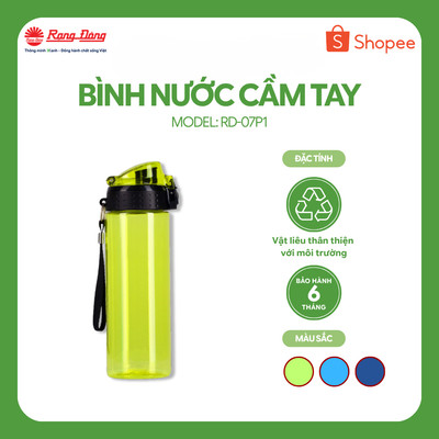 Bình nước cầm tay Vỏ nhựa PC RẠNG ĐÔNG Model 07P1 (700ml)