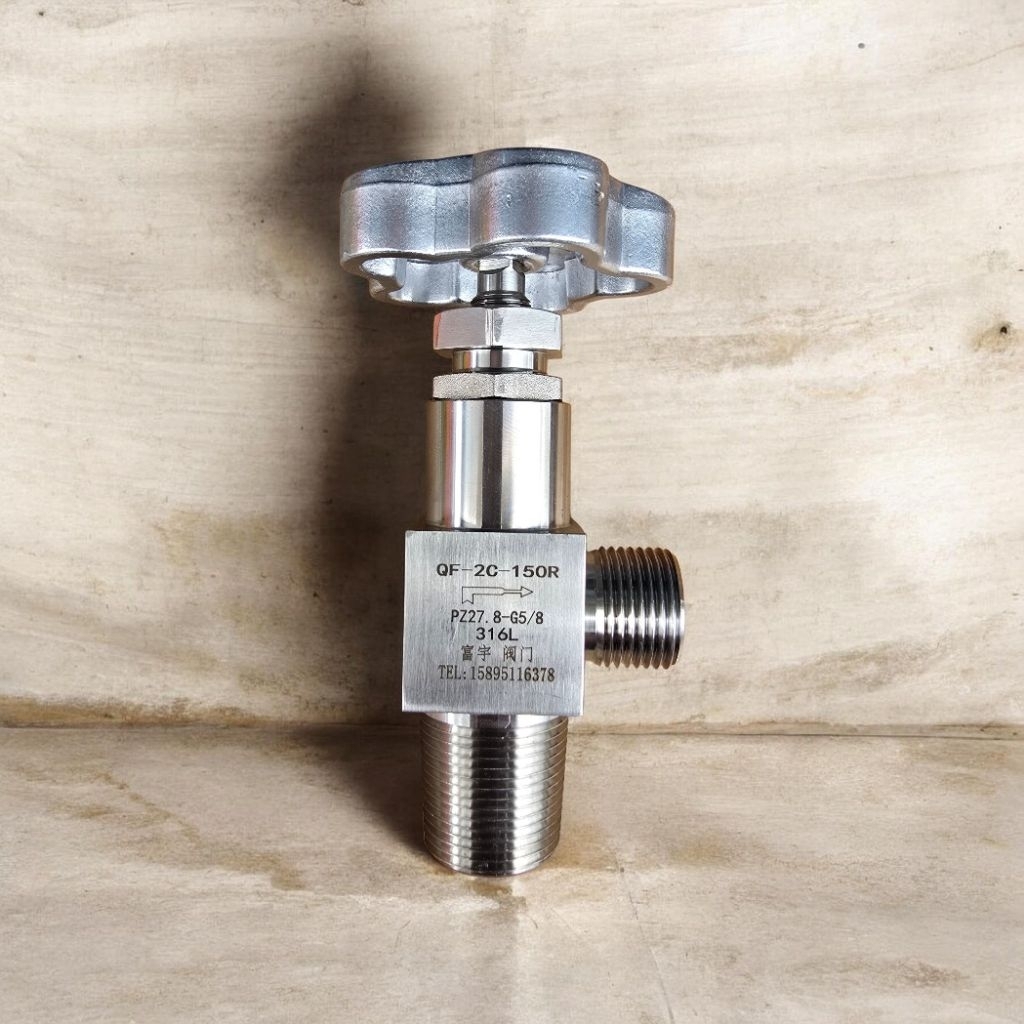 Van bình khí bằng inox 316L, van đường ống dẫn khí bằng inox 316L QF-2C G5/8 chống ăn mòn