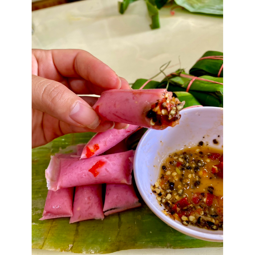 nem chua chuẩn tại gialai(lò ở pleiku-gialai) nem lớn
