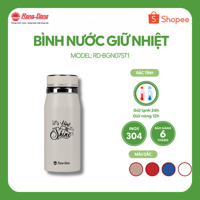 Bình giữ nhiệt inox 304 2 lớp cao cấp rạng đông