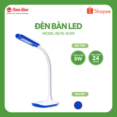 Đèn học chống cận LED Rạng Đông Model: RD-RL-16.LED sử dụng chip LED hiệu suất cao