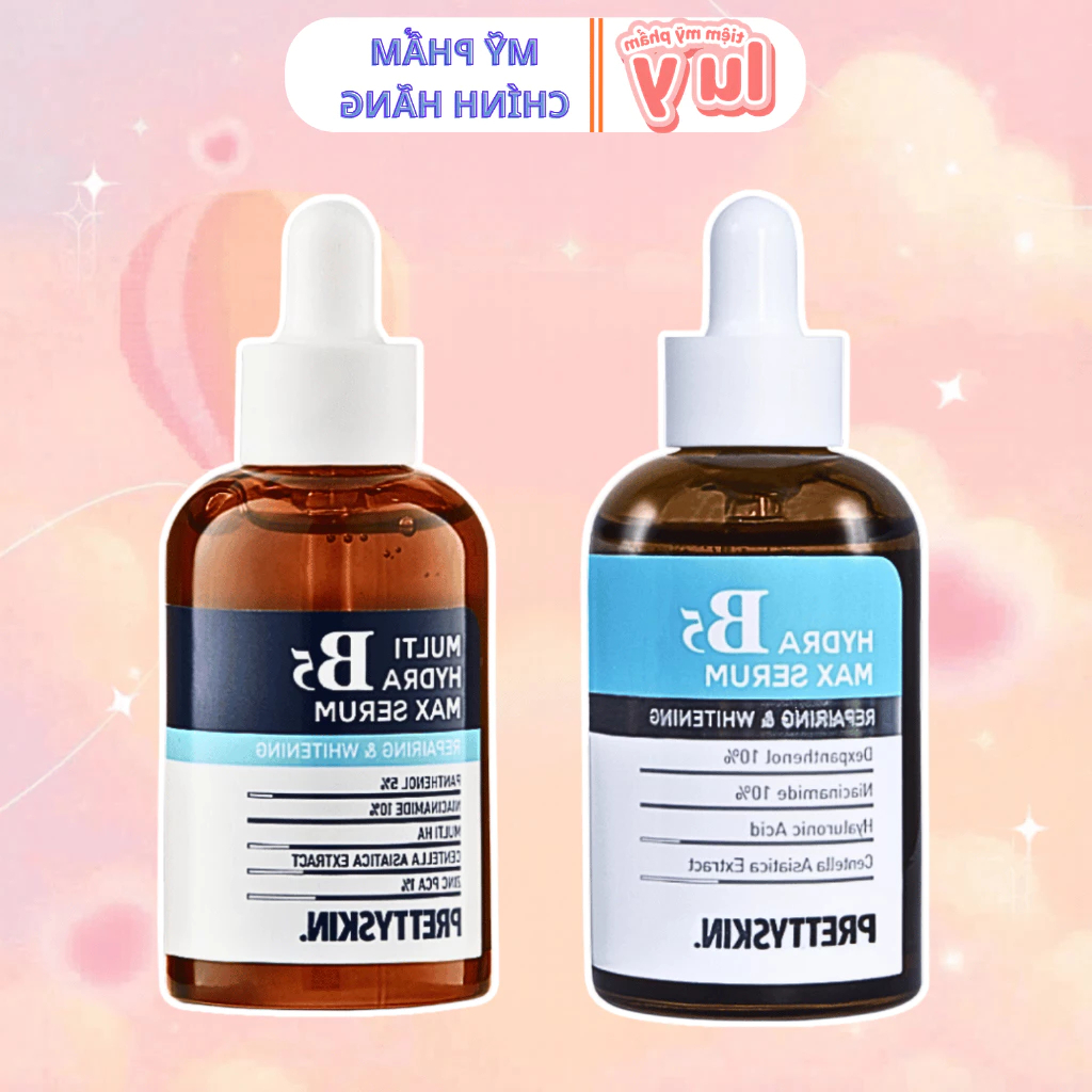 Serum b5 PrettySkin Hydra B5 Max,Tinh Chất Phục Hồi Dưỡng Trắng PrettySkin Serum 50ml LUY STORE