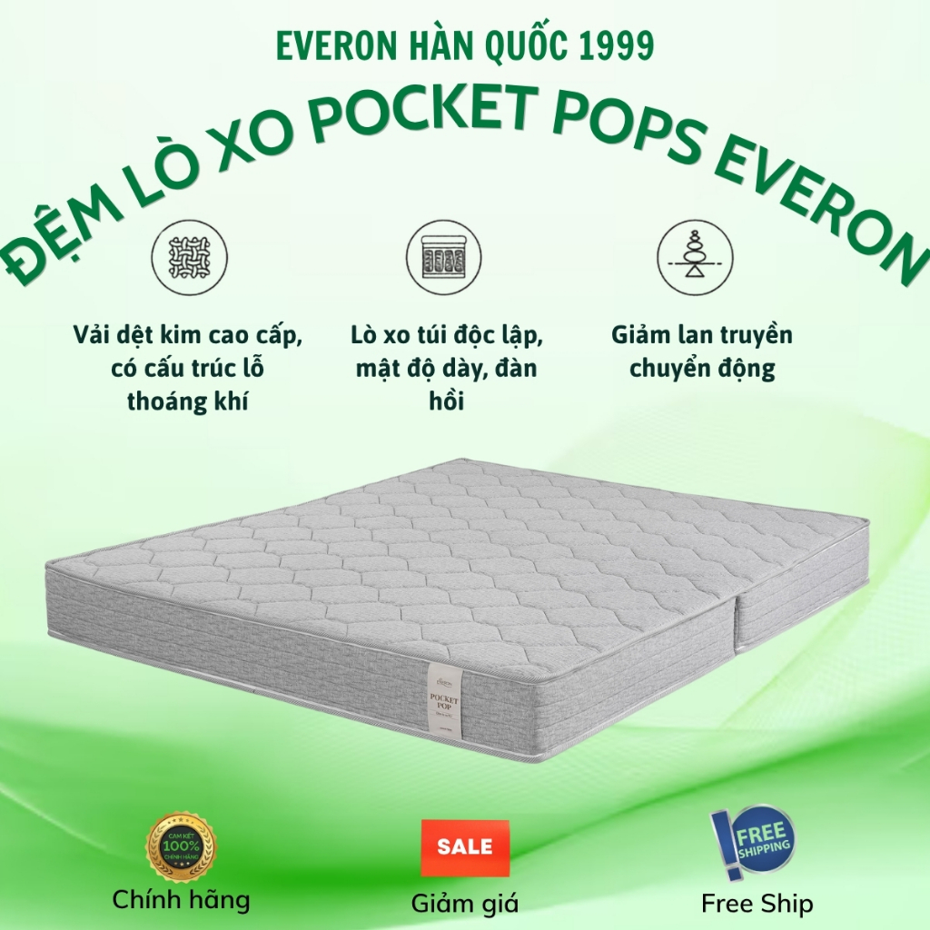 Đệm lò xo Pocket Pops - New Everon