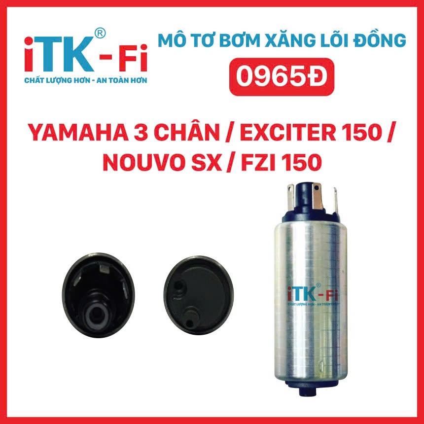 Mô Tơ Bơm Xăng Yamaha 3 chân /SI Fi / EX 150 / NV SX / FZI 150 (Đồng) - Chính Hãng iTK [0965]