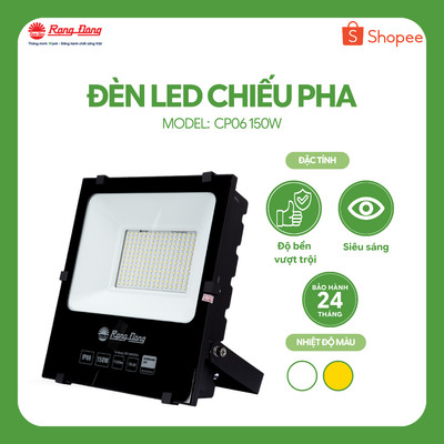Đèn Pha LED 150W Rạng Đông Model: D CP06L 150W