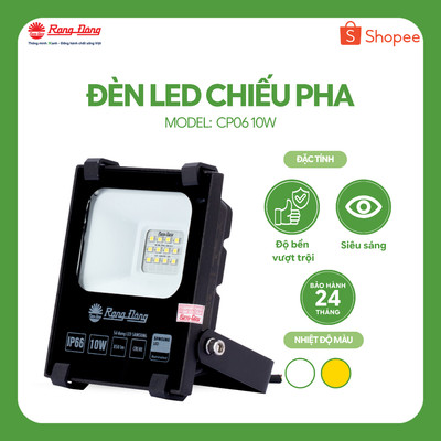 Đèn Pha LED 10W Rạng Đông Model: D CP06L 10W
