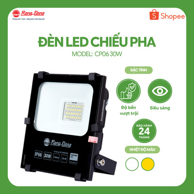 Đèn Pha LED 30W Rạng Đông Model: CP06/30W