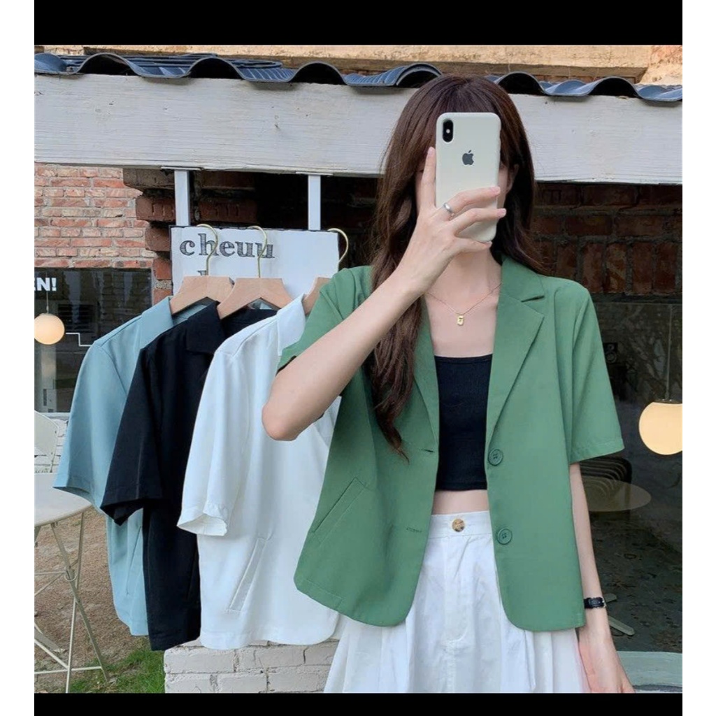 LUNA Fashion Áo Croptop Nữ Ôm Dáng Hàn Quốc Tôn Dáng Cực Xinh