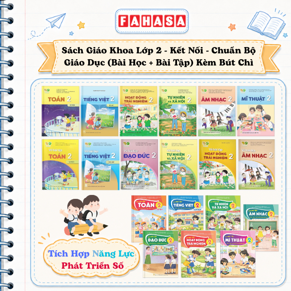 Sách Giáo Khoa Lớp 2 - Kết Nối - Chuẩn Bộ Giáo Dục (Bài Học + Bài Tập) Kèm Bút Chì