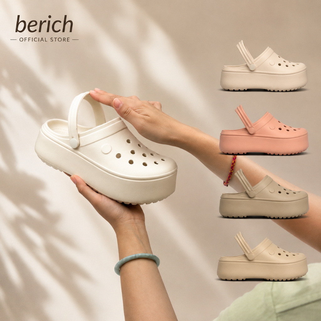 BERICH BE566 [Tặng Set Charm Ngẫu Nhiên] | EVA Nguyên Sinh Premium – Siêu Nhẹ & Đàn Hồi