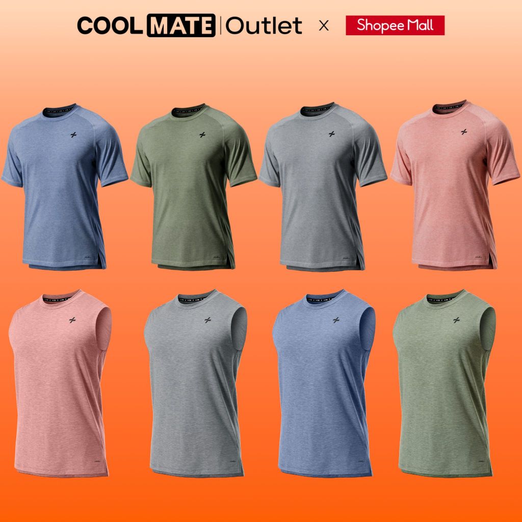 [Tặng tất đơn 299k] Combo 2 Áo Thun & Áo Sát Nách Training Comfort Coolmate