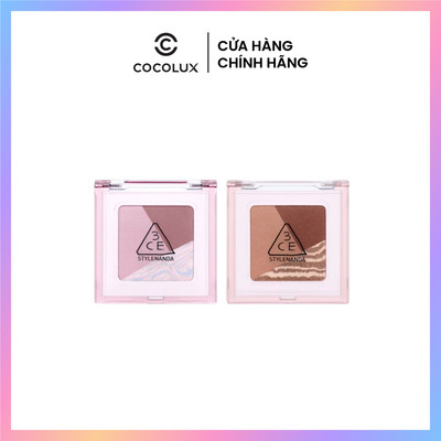Bảng phấn mắt mini 3 ô 3CE Color Grid Eyeshadow - Phấn mịn, dễ tán, độ bám màu tốt