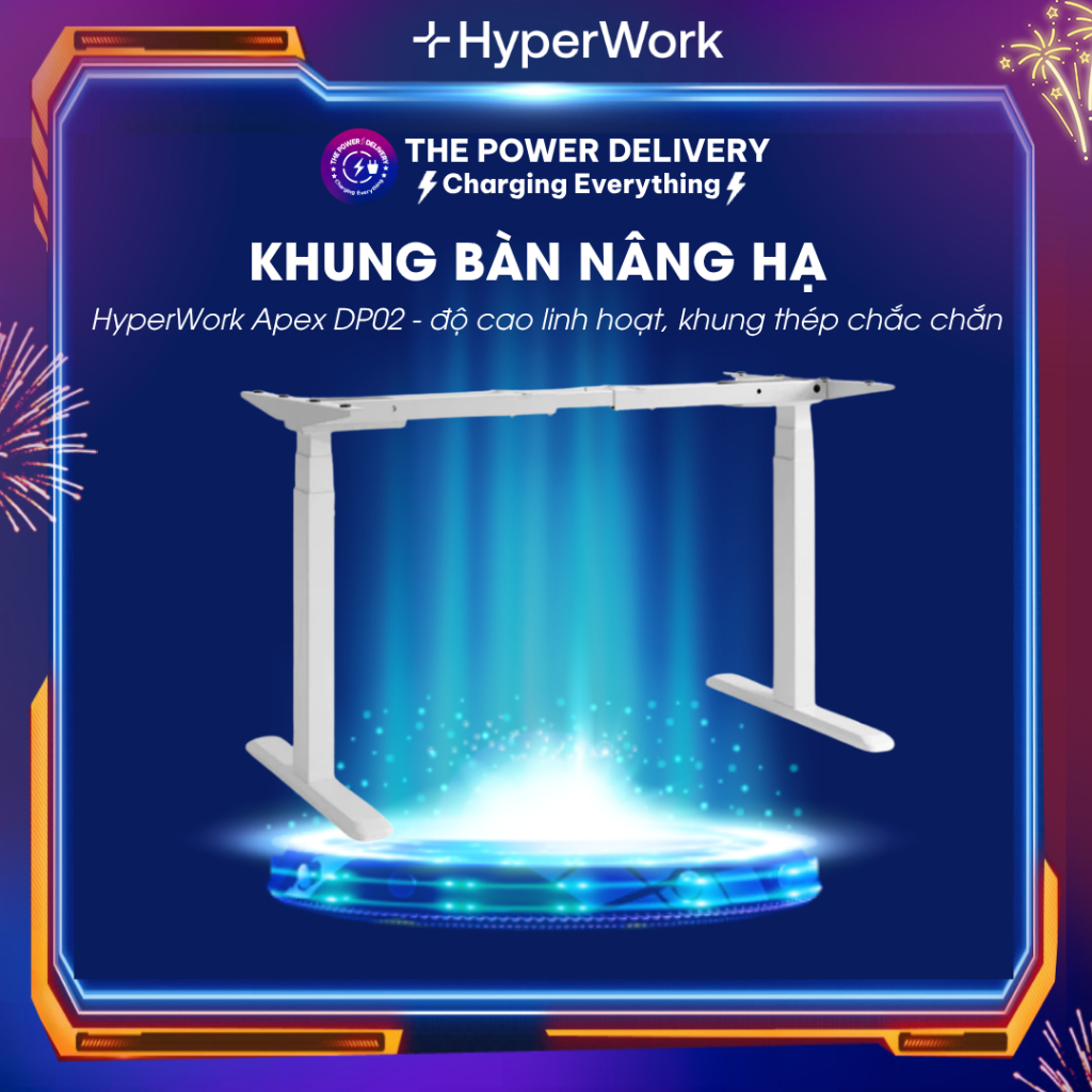 Khung bàn nâng hạ HyperWork Apex DP02 (Hàng chính hãng)