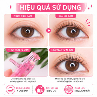 Bấm Mi Kai Beauty Care Compact Curler Giúp Mi Cong Tự Nhiên Nhỏ Gọn Dễ Sử Dụng Nhật Bản