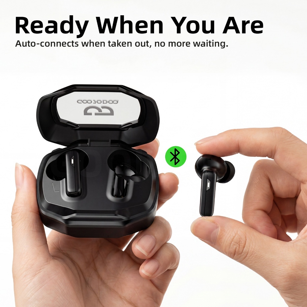Tai Nghe GOOJODOQ 2 Trong 1 Tặng Kèm 2 Cặp (In-ear + Semi-in-ear) Trong Cùng Hộp, Kết Nối 2 Thiết Bị Cùng Lúc,Pin 5 Giờ | BigBuy360 - bigbuy360.vn