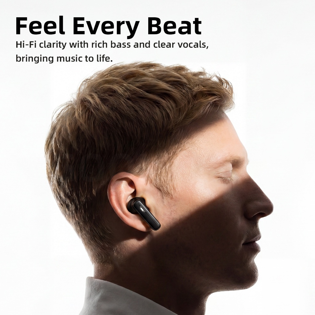 Tai Nghe GOOJODOQ 2 Trong 1 Tặng Kèm 2 Cặp (In-ear + Semi-in-ear) Trong Cùng Hộp, Kết Nối 2 Thiết Bị Cùng Lúc,Pin 5 Giờ | BigBuy360 - bigbuy360.vn