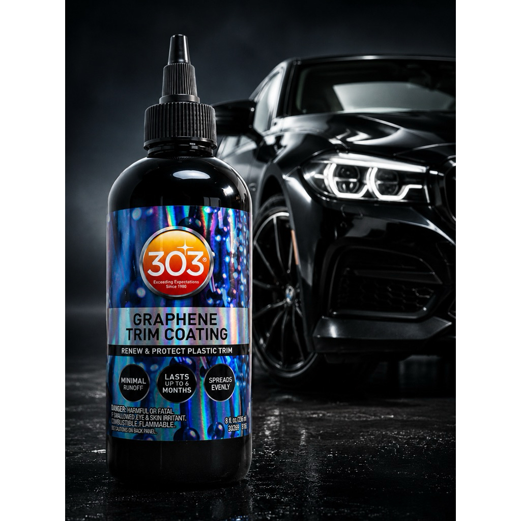 303 Graphene Trim Coating 236ml – Phục Hồi & Bảo Vệ Nhựa Nhám Cao Cấp Mỹ 🇺🇸