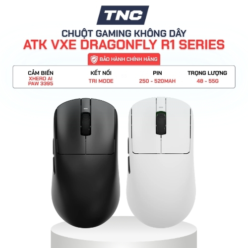 Chuột Gaming Không Dây ATK VXE Dragonfly R1 S | R1 N | R1 SE+ | R1 | PRO | PRO MAX - BH 12 Tháng