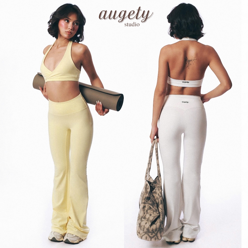 [MỚI - VC 25%] Quần Legging Ống Loe Cạp Cao Nâng Mông Chiết Eo Augety Studio, AERÉ Basic Flared Leggings | BigBuy360 - bigbuy360.vn