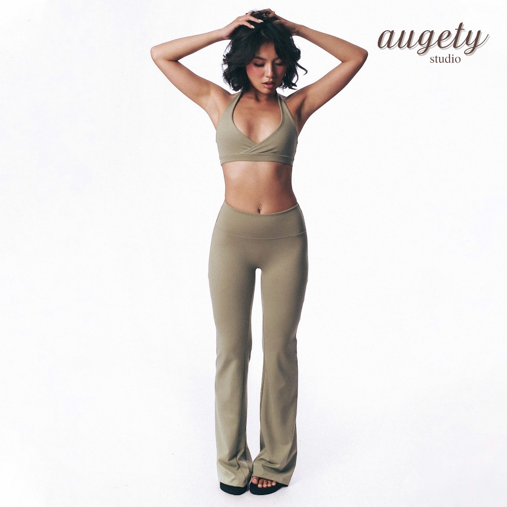 [MỚI - VC 25%] Quần Legging Ống Loe Cạp Cao Nâng Mông Chiết Eo Augety Studio, AERÉ Basic Flared Leggings | BigBuy360 - bigbuy360.vn