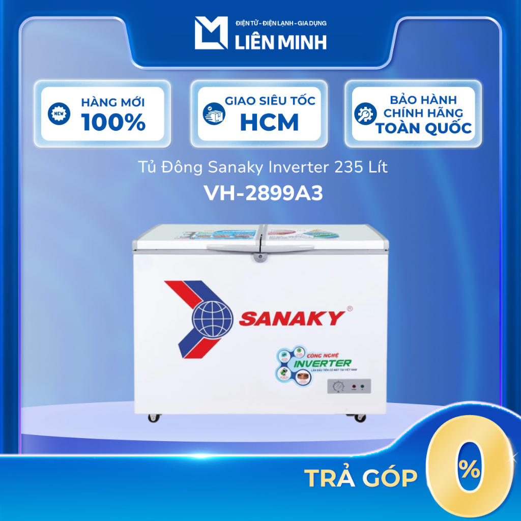 VH-2899A3 - Tủ Đông SANAKY VH-2899A3 - Bảo Hành Chính Hãng