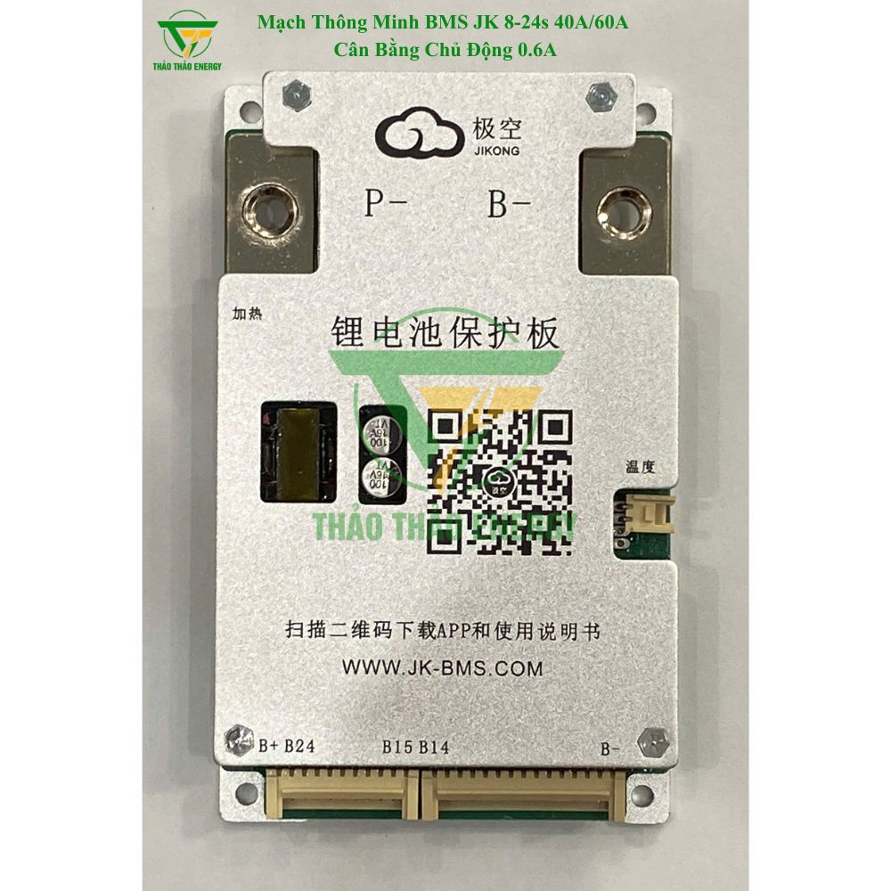 Mạch Thông Minh BMS JK 8-24s 40A/60A Cân Bằng Chủ Động 0.6A