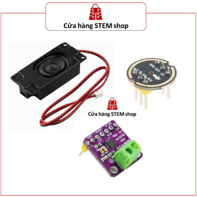 Combo Âm Thanh Arduino ESP32 – Loa Mini + Micro INMP441 I2S + Mạch Khuếch Đại MAX98357A Module DIY