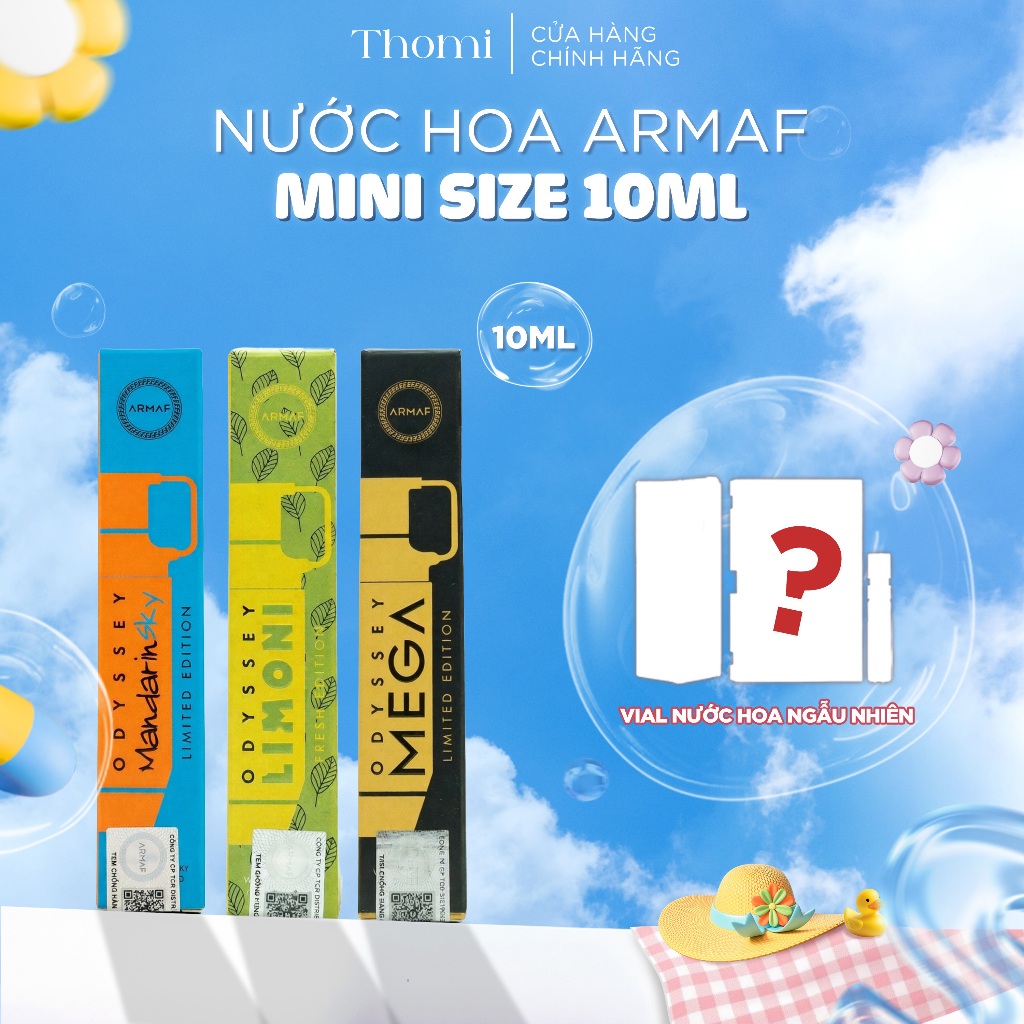 [Chính Hãng] Nước Hoa Mini Armaf 10ml - Đầy Đủ 19 Mùi Hot Nhất Club De Nuit, Odyssey Cho Nam Nữ