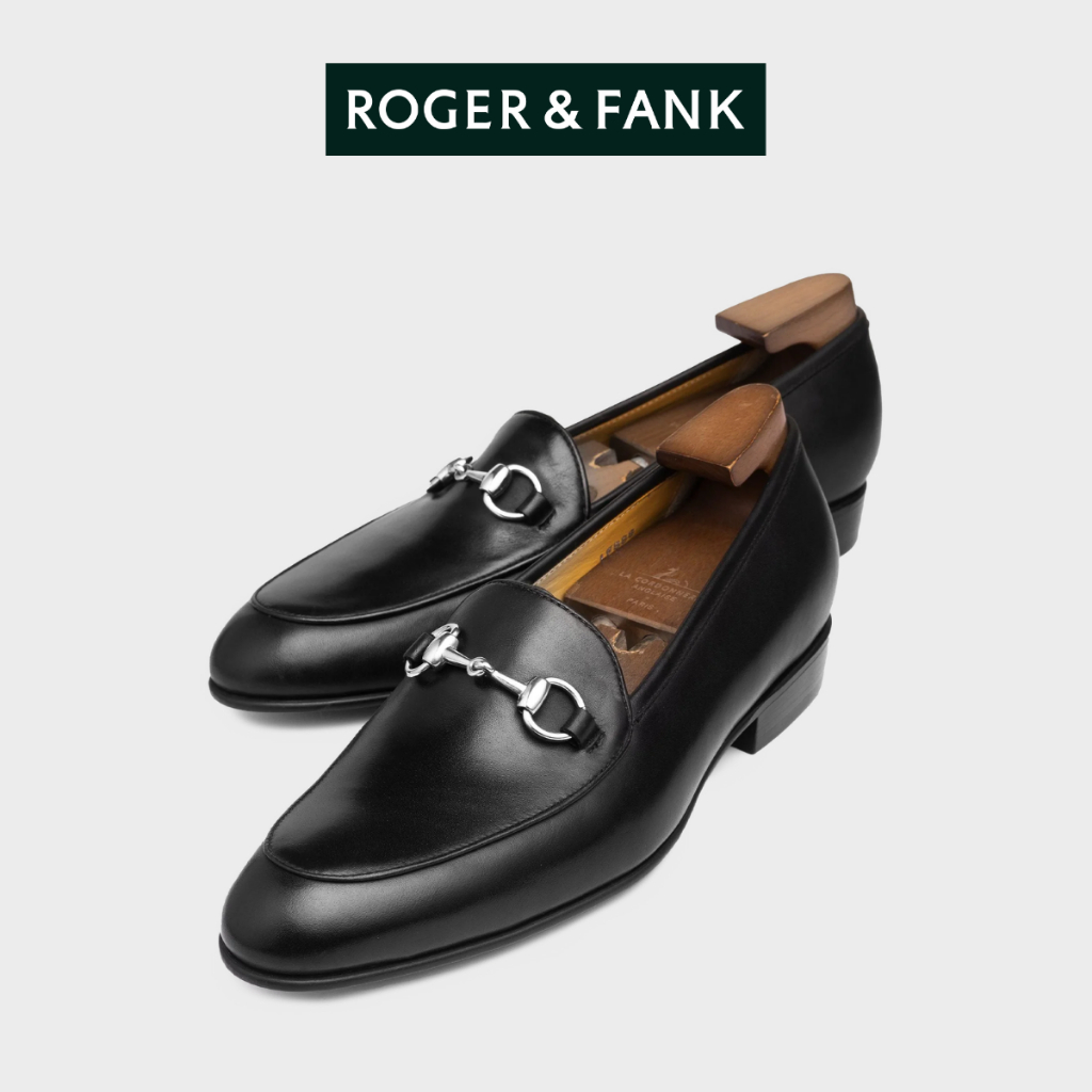 Giày Nam Da Bê Cao Cấp Loafer Horsebit ROGER & FANK LF888