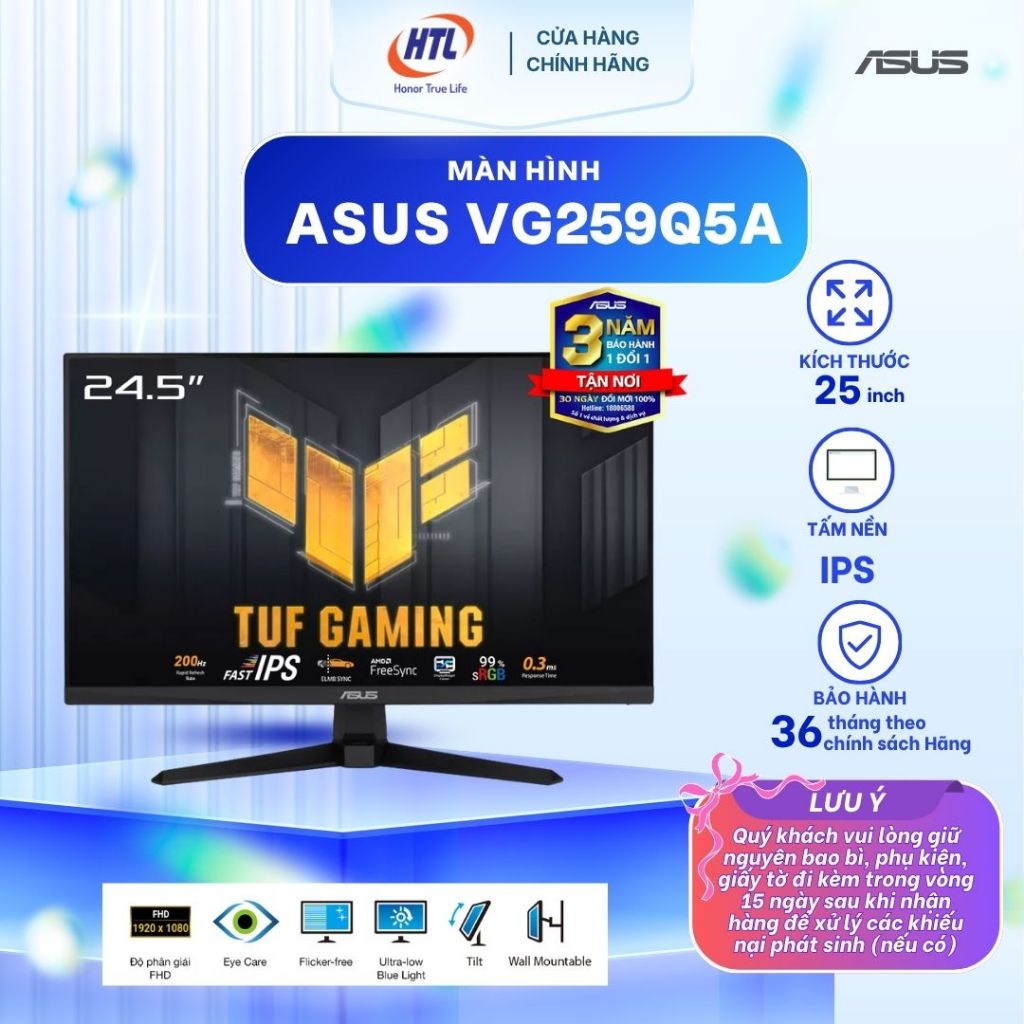 Màn hình máy tính Asus VG259Q5A (HÀNG CHÍNH HÃNG)