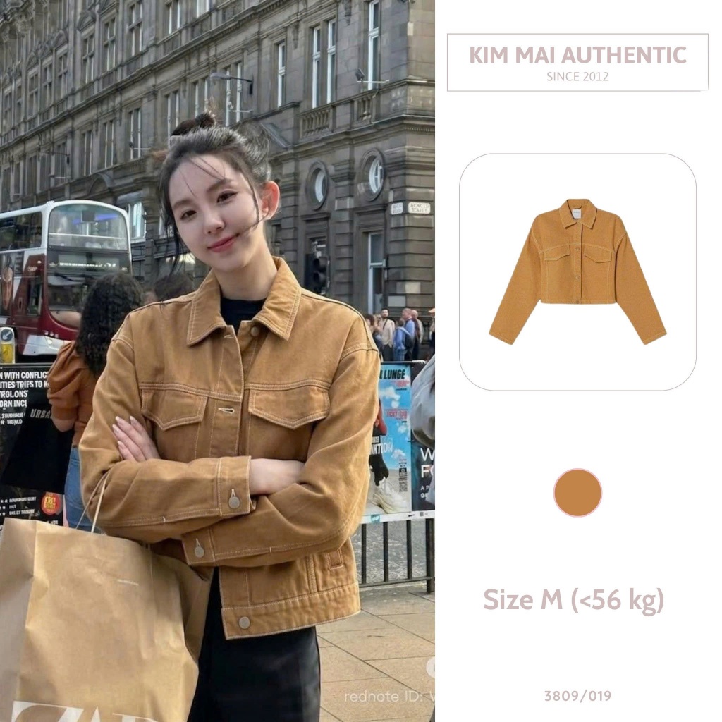 3809/019 - BSK | Áo khoác jacket denim nữ vợt sale nấc cuối lẻ size M (<58kg)