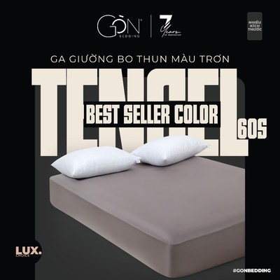 [BEST SELLER COLOR] Ga Giường Bo Thun Gòn Bedding Lụa Tencel 60s Cao Cấp Màu Trơn Nhiều Kích Thước