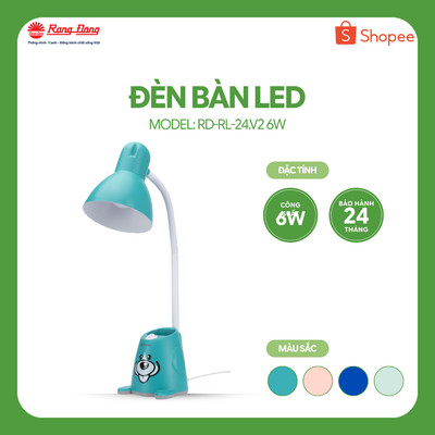 Đèn bàn Bảo vệ Thị lực Rạng Đông Model: RD-RL-24.V2 6W