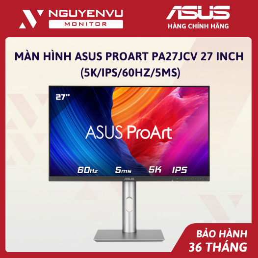 [Full Vat] Màn Hình Đồ Họa ASUS ProArt PA27JCV 27 inch (5K/iPS/60Hz/5ms) - Bảo Hành 3 Năm