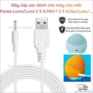 (BH 12Th) Dây cáp sạc dành cho máy rửa mặt Foreo Luna/ Luna2/ Mini/ Mini 2/ Go/ Fuxe 1 2 3 4