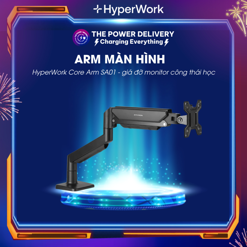 Arm màn hình HyperWork Core Arm SA01 (Hàng chính hãng)