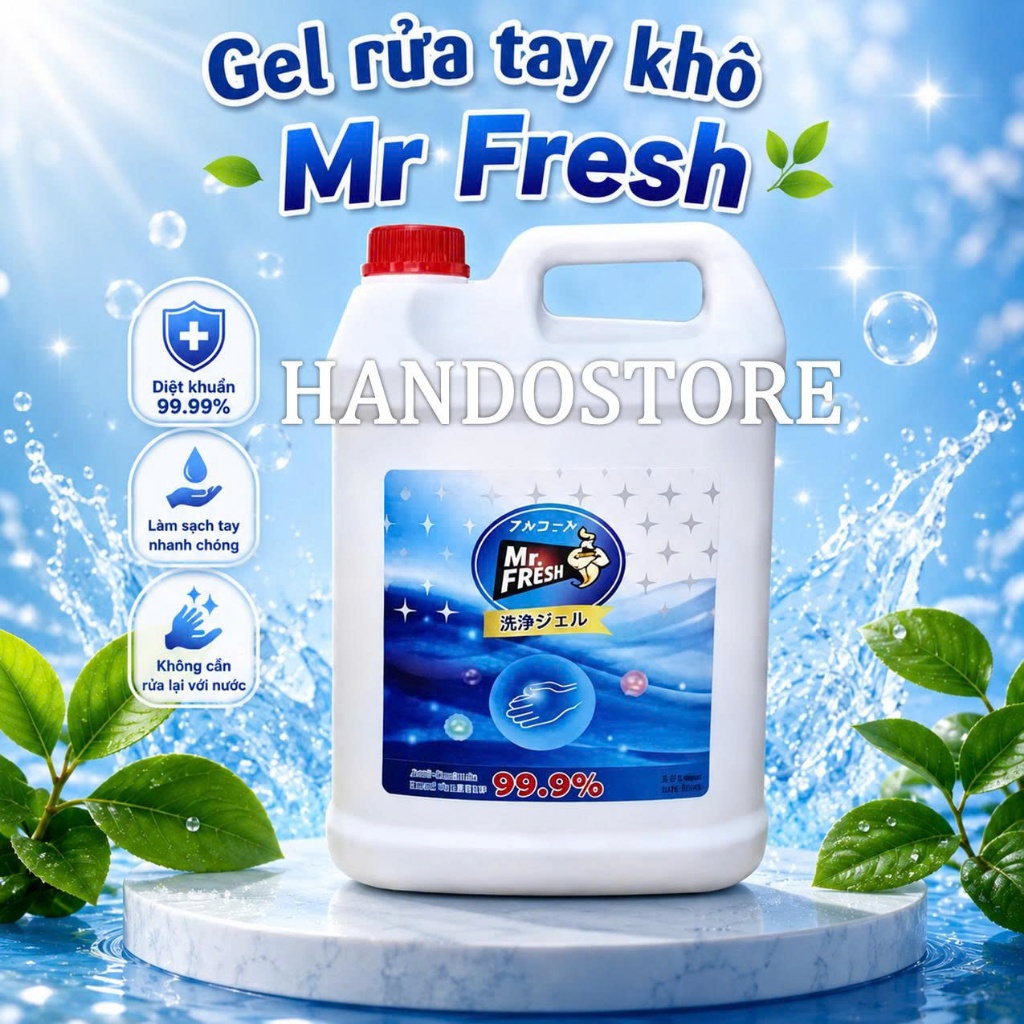 Gel rửa tay khô Mr.Fresh 5L (mẫu mới)