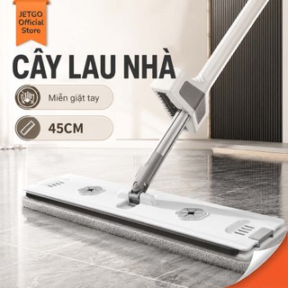 JETGO Cây Lau Nhà Tự Vắt Cây Lau Nhà Vắt Phẳng 3 Trong 1 Cây Lau Nhà Đa Năng Xoay 360 Độ cây lau nhà