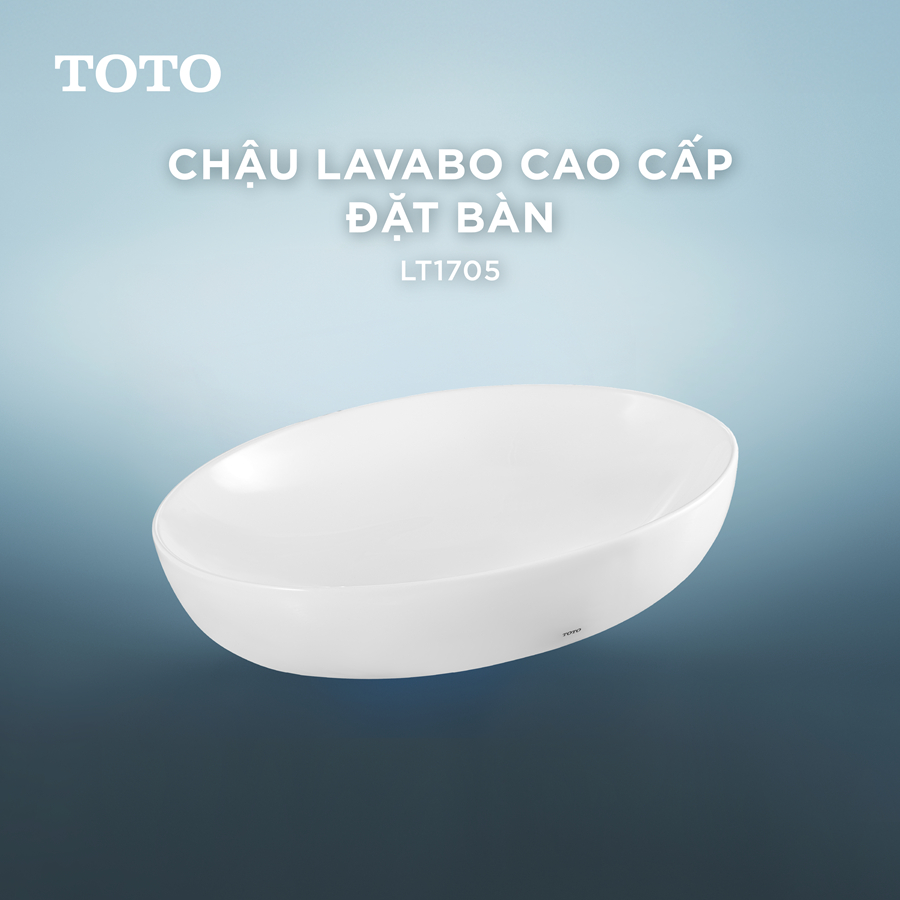 Chậu lavabo cao cấp đặt bàn TOTO LT1705