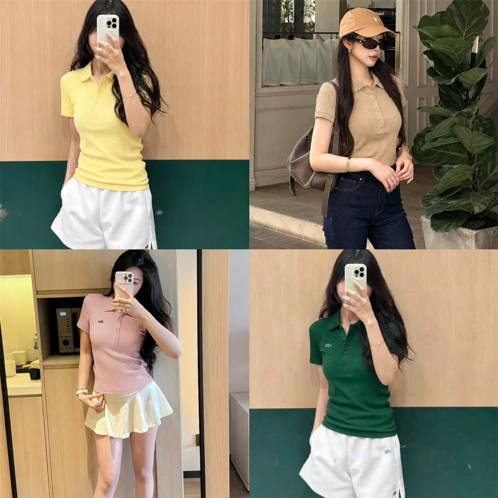 A605-Áo len polo thêu cá 4 màu hàng nhà máy đủ tem | BigBuy360 - bigbuy360.vn