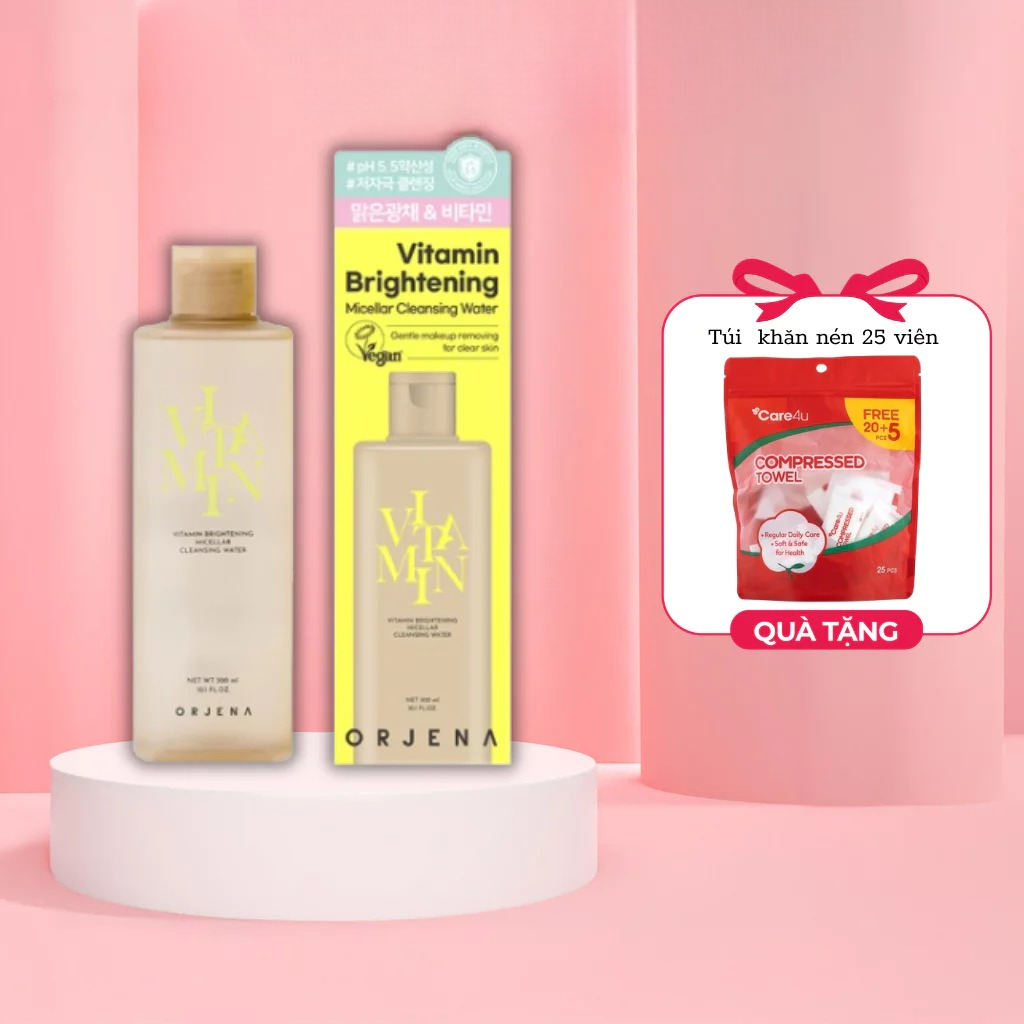 Nước tẩy trang Orjena chiết xuất bưởi hồng làm sáng da 300ML