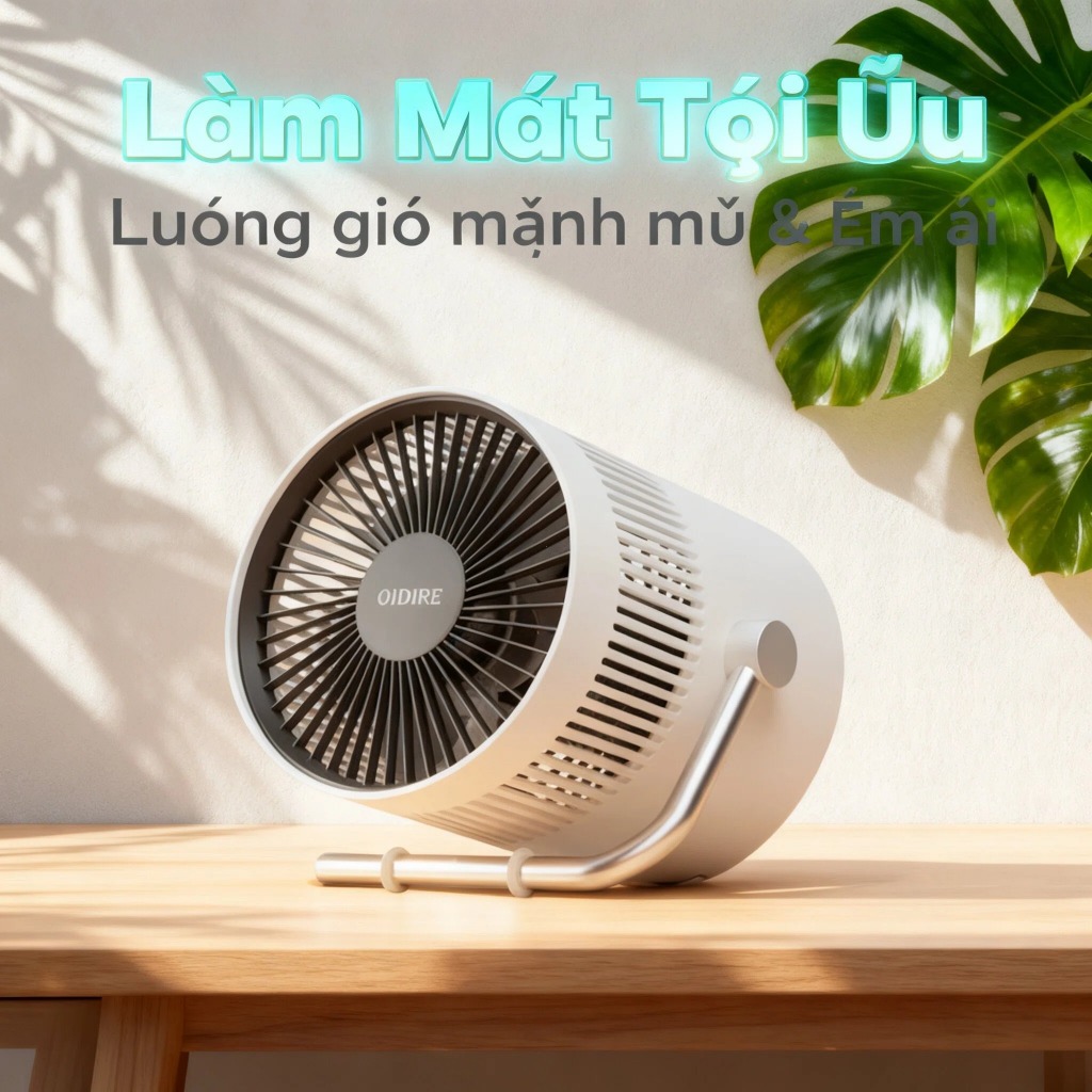 Quạt điện Máy tính để bàn Quạt nhỏ Silent Desktop Fan Văn phòng USB Fan Dorm