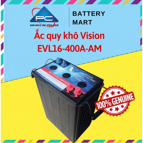 Bình ắc quy Vision EVL16-400A-AM (6V-400Ah)