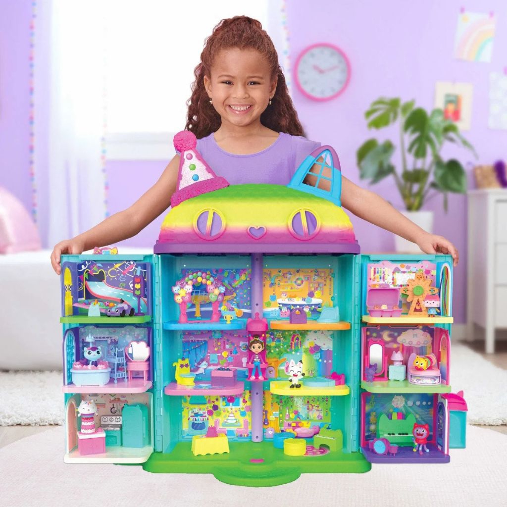 Nhà búp bê Gabby Doll house kèm 6 phòng như hình